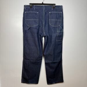 Carpenter Jeans Men’s 42x32 Utility Workwear Pants Dark Wash Straight Leg Denim